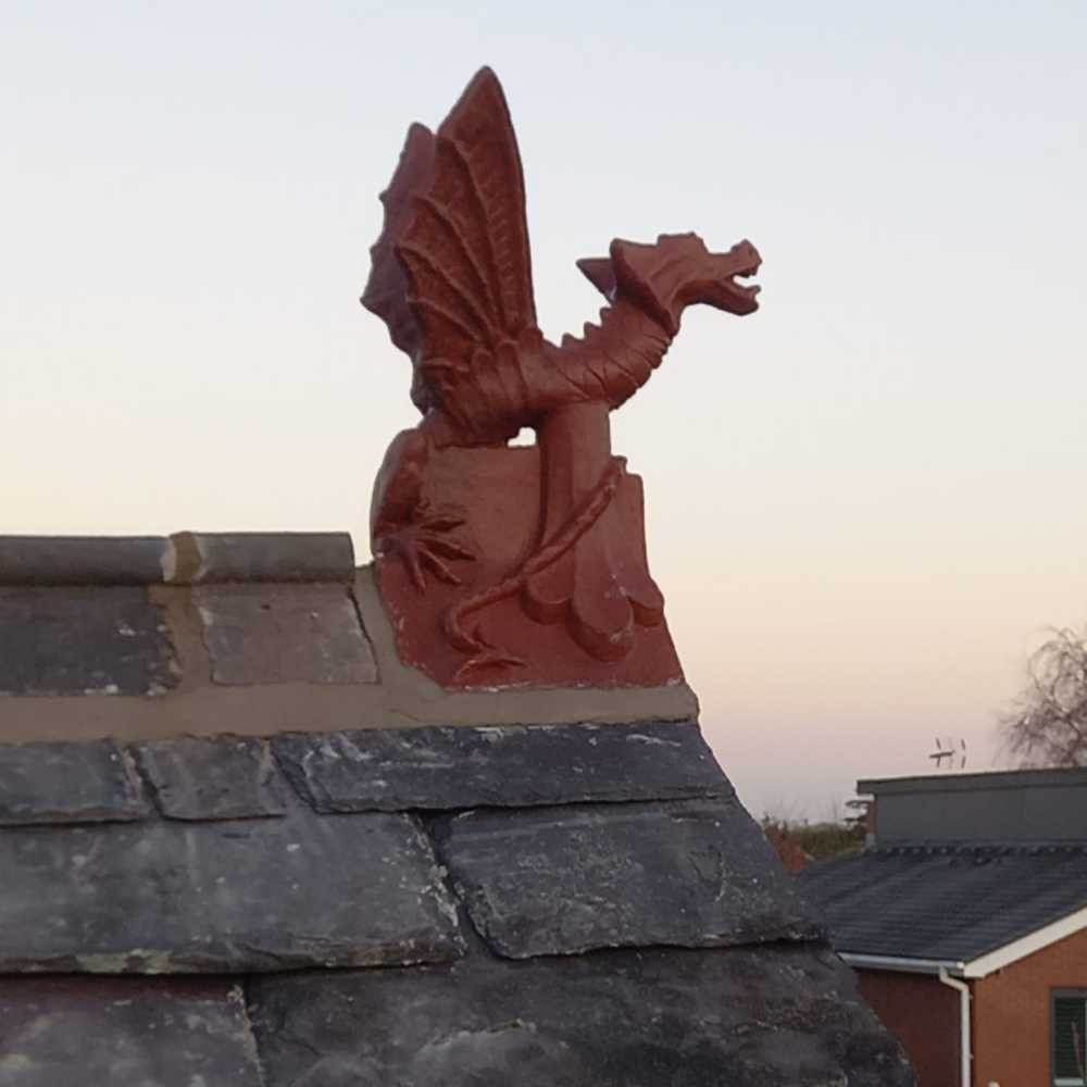 Adding a unique touch to your roof: The terracotta dragon roof finial