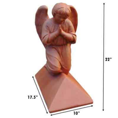 angel block end roof finial measurements