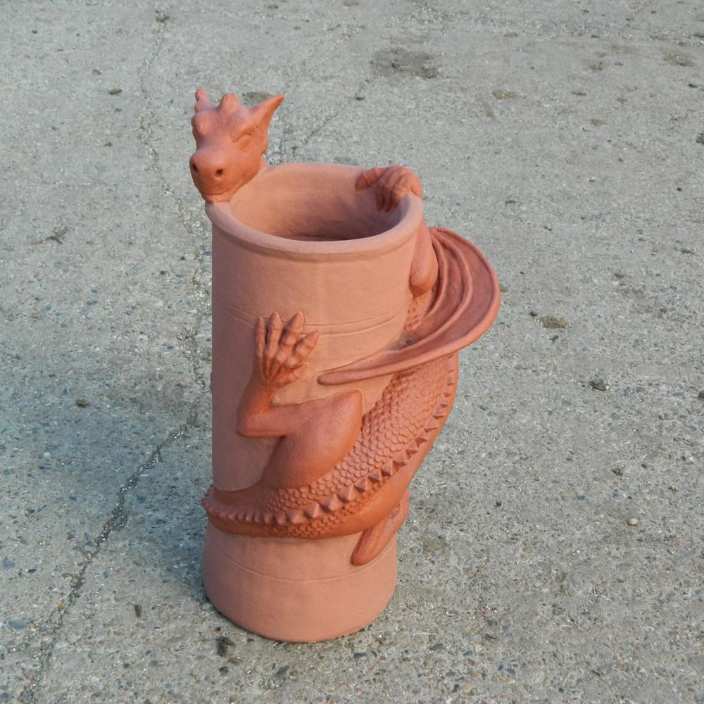 2_tone_chimney_pot_dark_terracotta_dragon